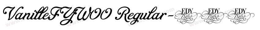 VanilleFYW00 Regular字体转换